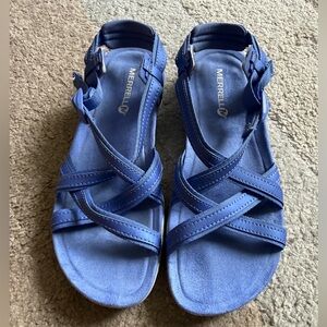 Merrell Women's Terran Ari Lattace Baja Blue Sandals- size 6 - J94024